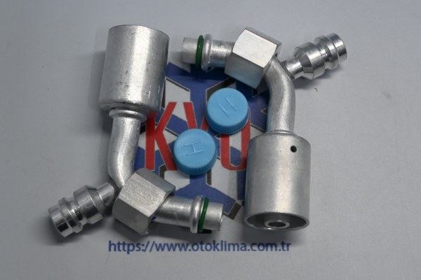 KYO7919 UNİVERSAL 10MM ETLİ SERVİS PORTLU ALİMİNYUM REKOR 90° H