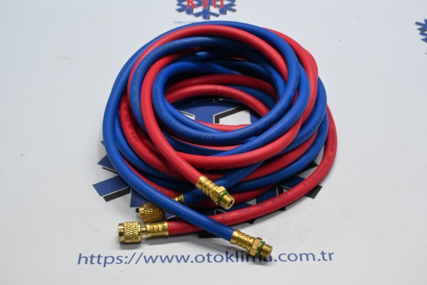 KYOA730 ROBİNAİR  ERKEK DİŞİ GAZ ŞARJ HORTUM SETİ 5  METRE