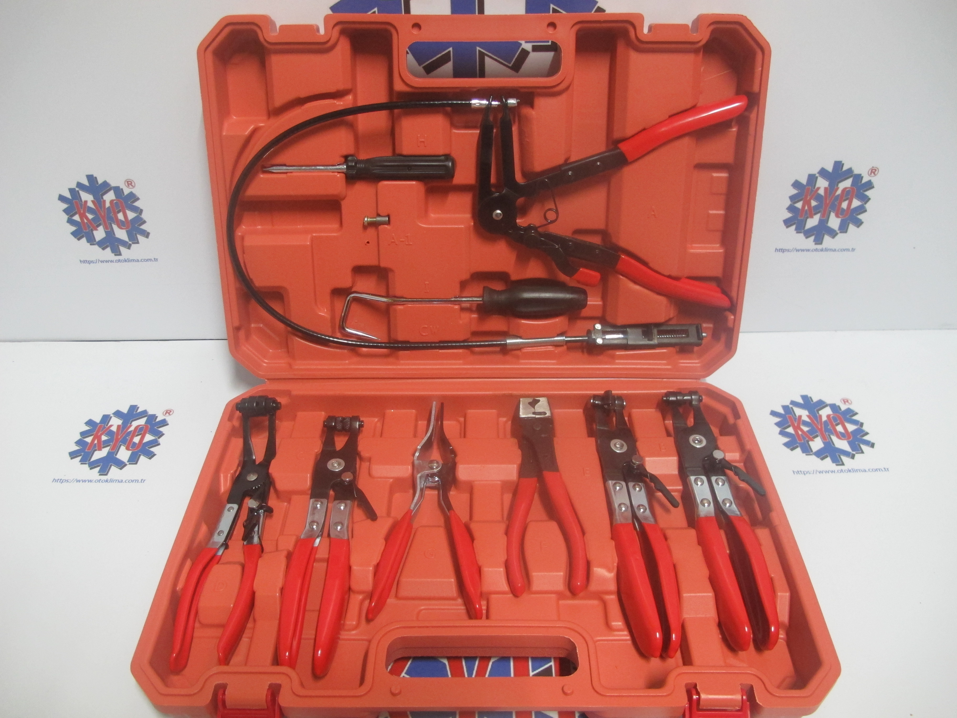 KYOAP401 SEKMAN VE KELEPÇE PENSESİ SETİ 9 LU SET