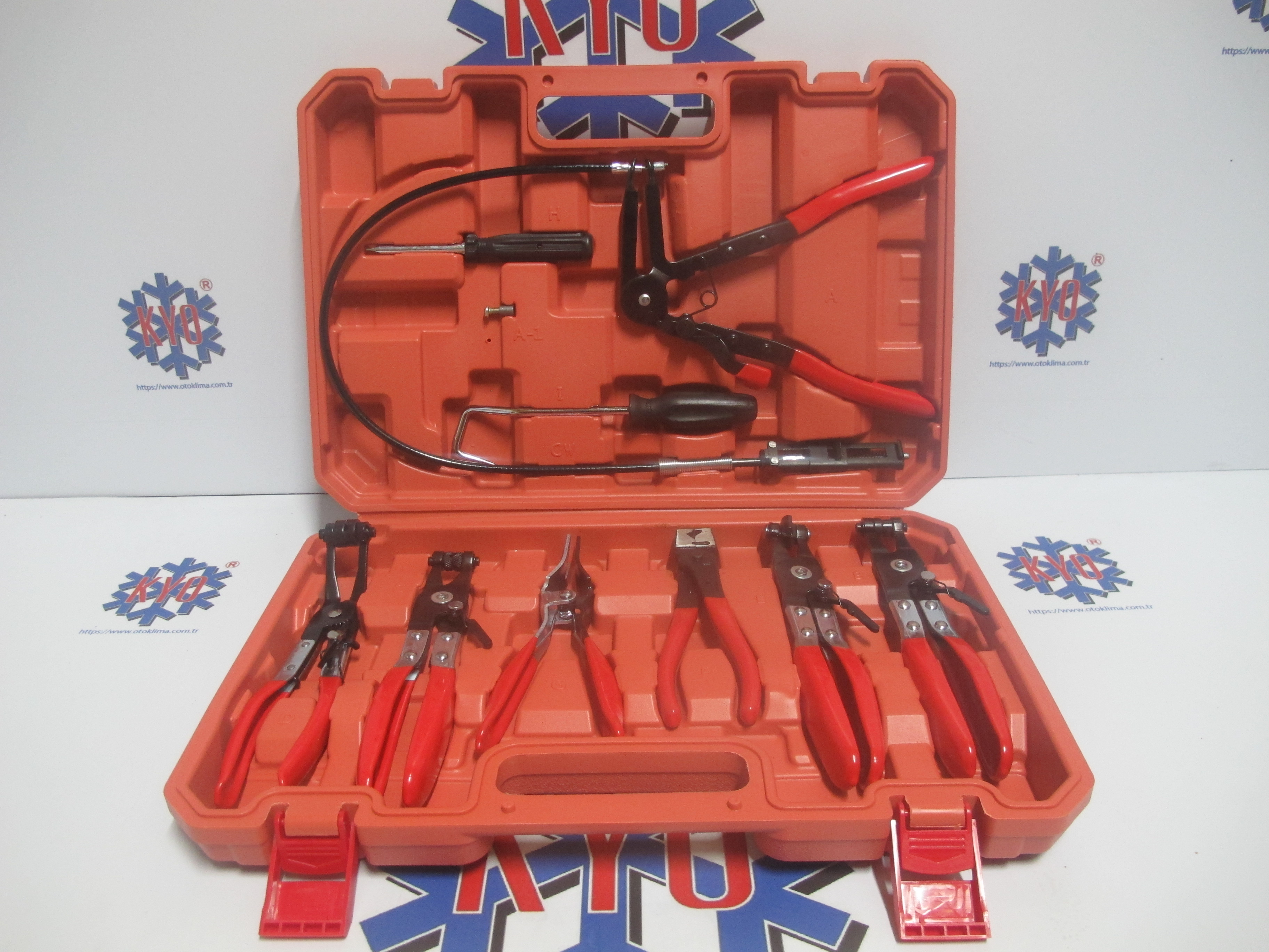 KYOAP401 SEKMAN VE KELEPÇE PENSESİ SETİ 9 LU SET