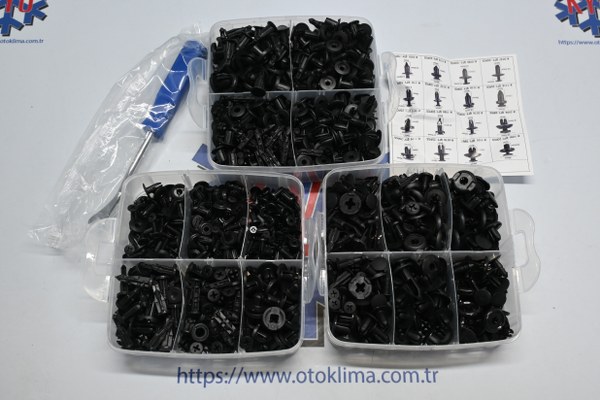 KYOAP407 OTO KLİPS SETİ VE SÖKME APARATİ  625 ADET 