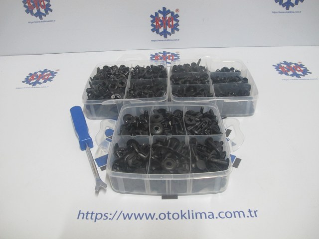 KYOAP407 OTO KLİPS SETİ VE SÖKME APARATİ  625 ADET 
