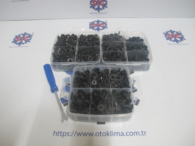 KYOAP407 OTO KLİPS SETİ VE SÖKME APARATİ  625 ADET 