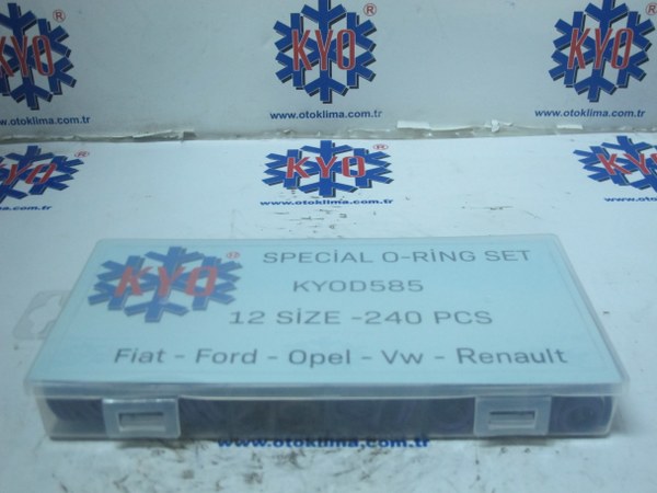 KYOD585  FİAT - OPEL - FORD - VW - RENAULT  ÖZEL ORİNG SETİ  240 PCS 