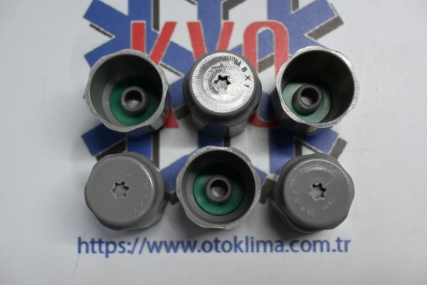 KYOSB8923 RENAULT - PEUGEOT - VOLKSWAGEN   1234YF BASİNC SİBOB KAPAĞİ (6 Lİ PAKET )